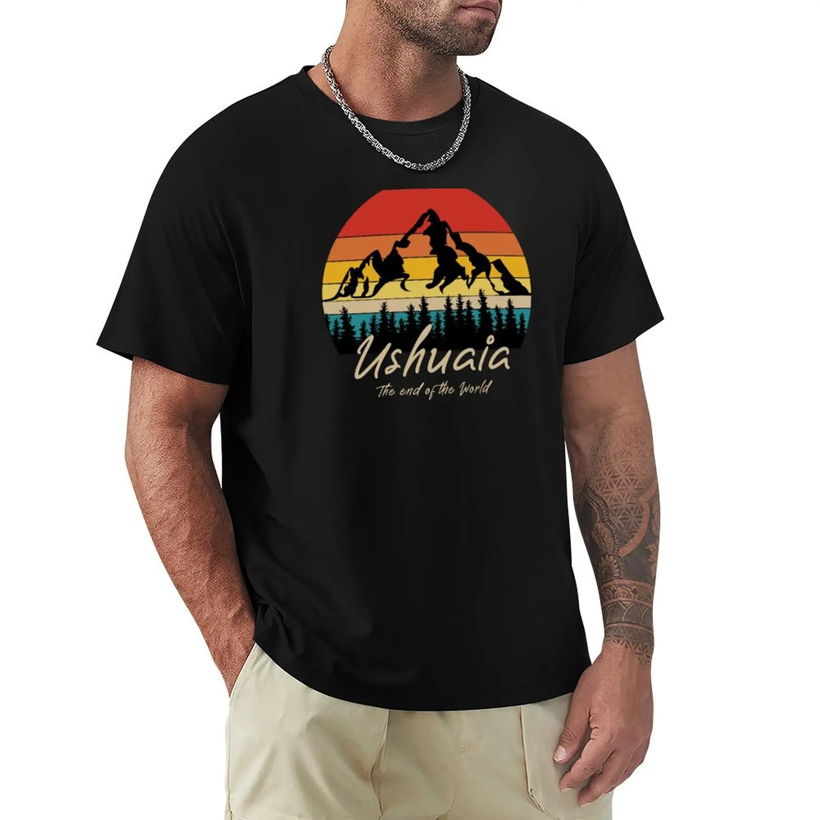 Ushuaia - collector design T-shirt sports fans for a boy sweat clothes for men