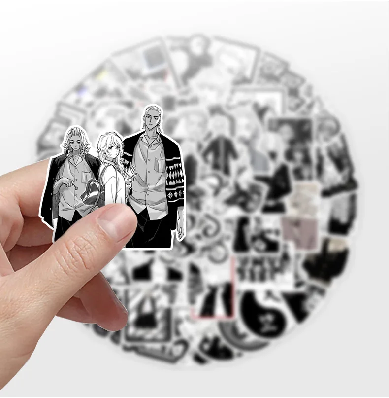 10/50PCS Tokyo Revengers Cool Anime Stickers Classic Japanese Manga Sticker DIY Water Bottle Guitar Phone Cartoon Decals Kid Toy