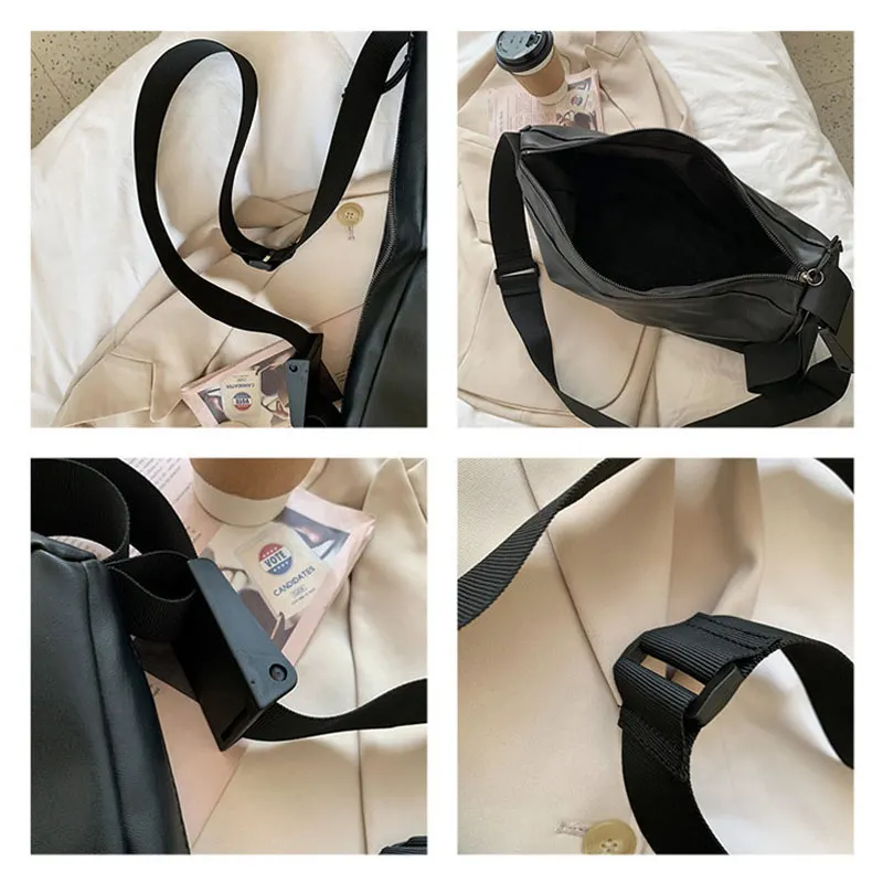 Lässige Umhängetasche Pu Leder Cross body große Kapazität weiche Frauen Einkaufstasche Mode Achsel Tasche Retro tragbare Eimer taschen