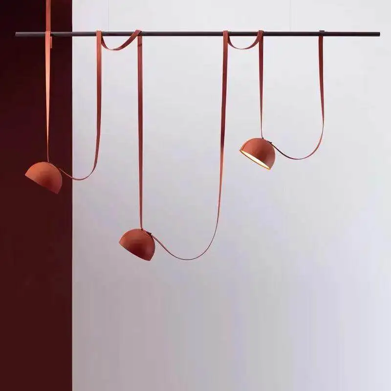 Designer Restaurant Pendant Light Modern Minimalist Nordic Front Island Table Unique Artistic Minimalist Bar Counter Long Strip
