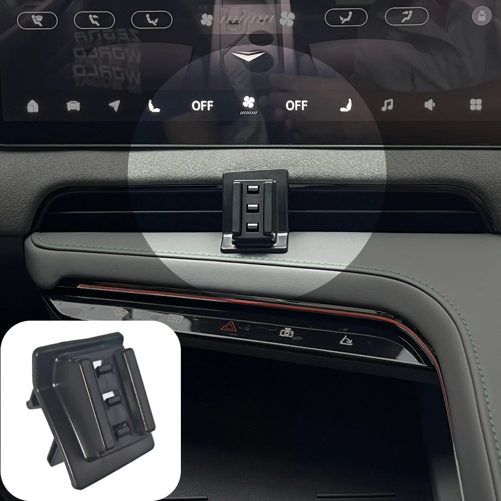 Car Phone Holder For ZEEKR 001 2021 2022 2023 Mobile Phone Mounts Car Wireless Charging Special Fixed Base Accessories