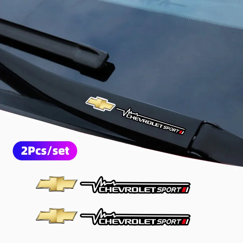 2 pçs adesivos de corpo do carro limpador de pára-brisa decalques acessórios para chevrolet corvette montana trailblazer silverado traverse camaro