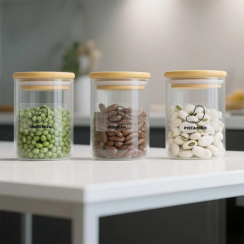 Transparent Round Rectangle Thermal Label Roll Adhesive Sticker Paper Durable Printable Thanks Card Price Barcode Tag  M110 M220