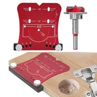 Punch Locator And Limiting Frame,Quick And Precise Drilling And Mounting Of Hinges,35mm Woodworking Hinge Hole Opener Punch Tool