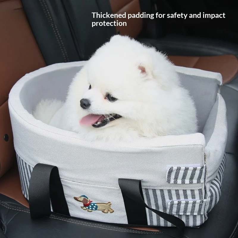 Cama portátil para perros y gatos en coche, nido lavable - imagen 5