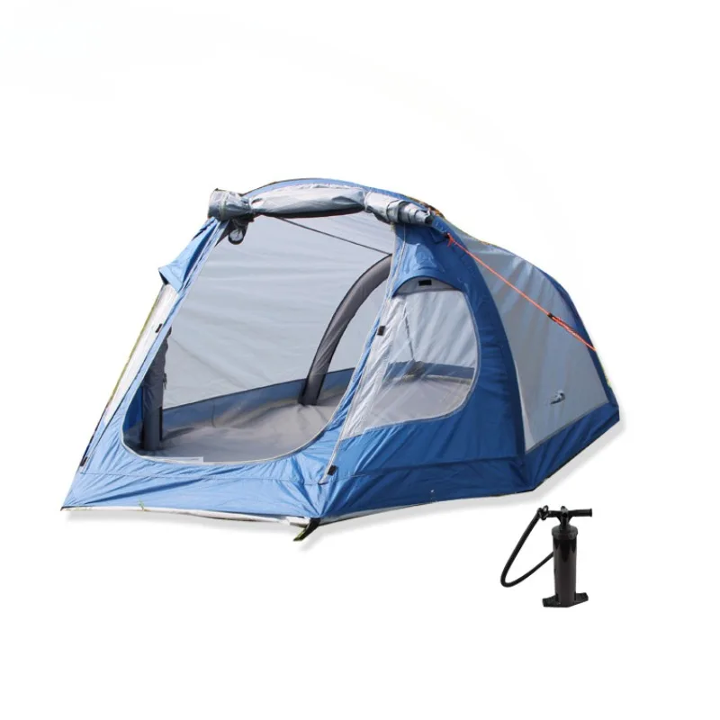 

Simple Single-Layer Double Couple Tent Outdoor Camping Beach Tent Multi-Functional Building-Free Quickly Open Inflatable Tent