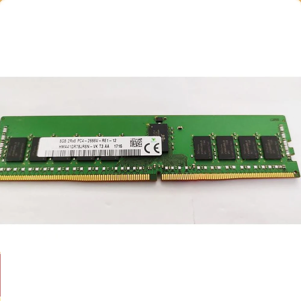 1 Pcs HMA41GR7BJR8N-VK 8GB 8G 2RX8 DDR4 PC4-2666V REG RAM For SK Hynix Memory