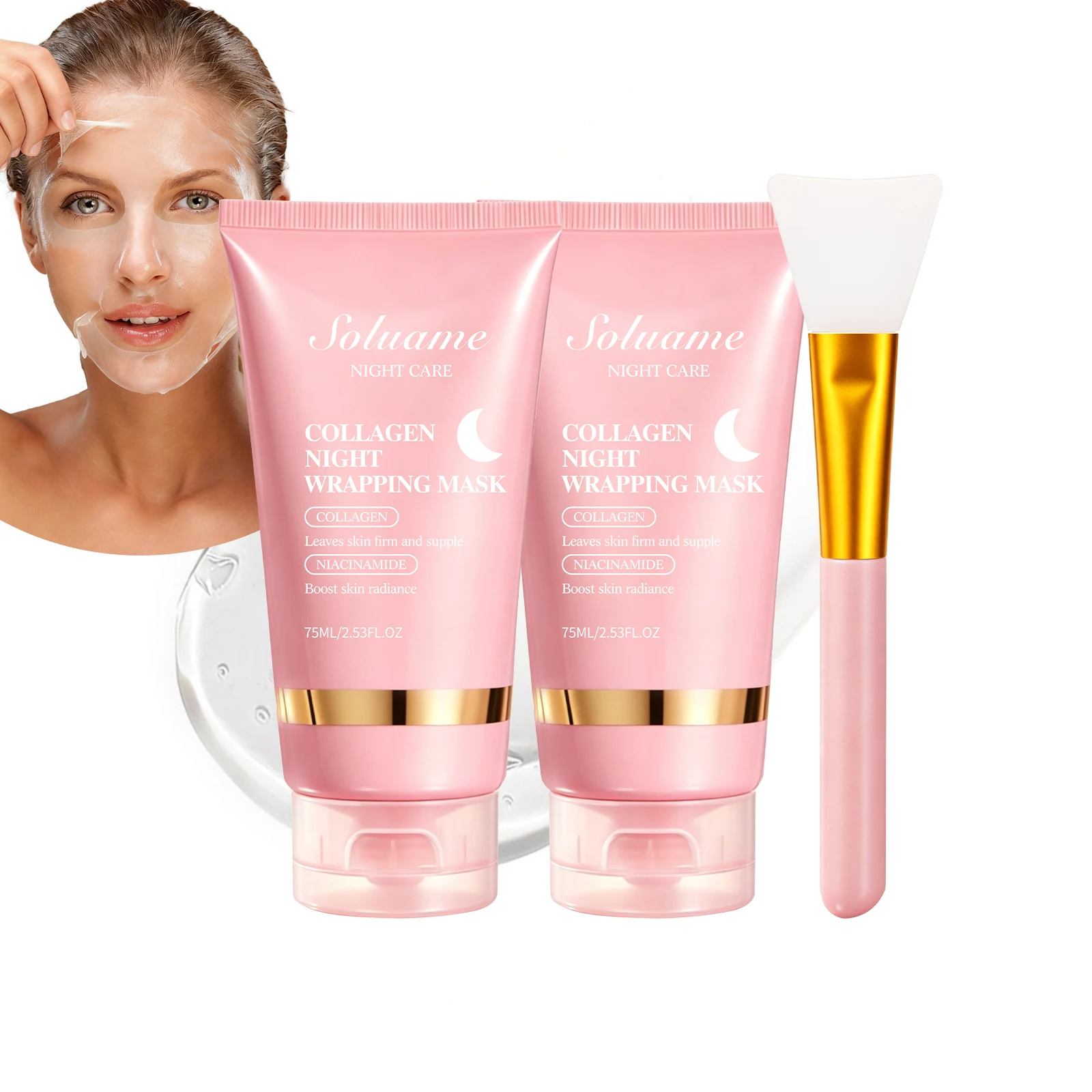 mascara-noturna-de-colageno-2-pecas-mascara-facial-de-colageno-peel-off-para-uso-noturno-com-niacinamida-mascara-para-dormir-com-aplicador