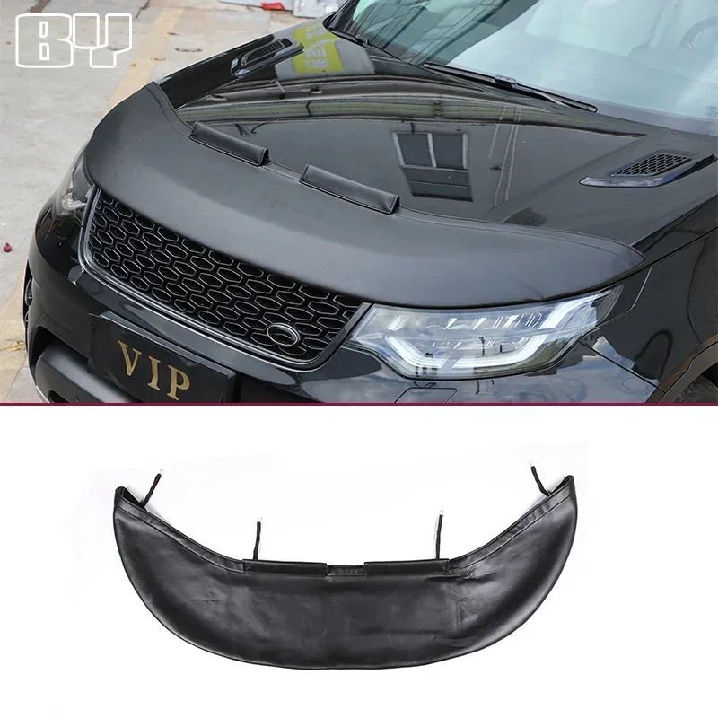 

Кожаный чехол для Land Rover Discovery 5 LR5 2017 + автомобильный капот, дефлектор из песка и камня, защитный чехол, аксессуары для внешней защиты