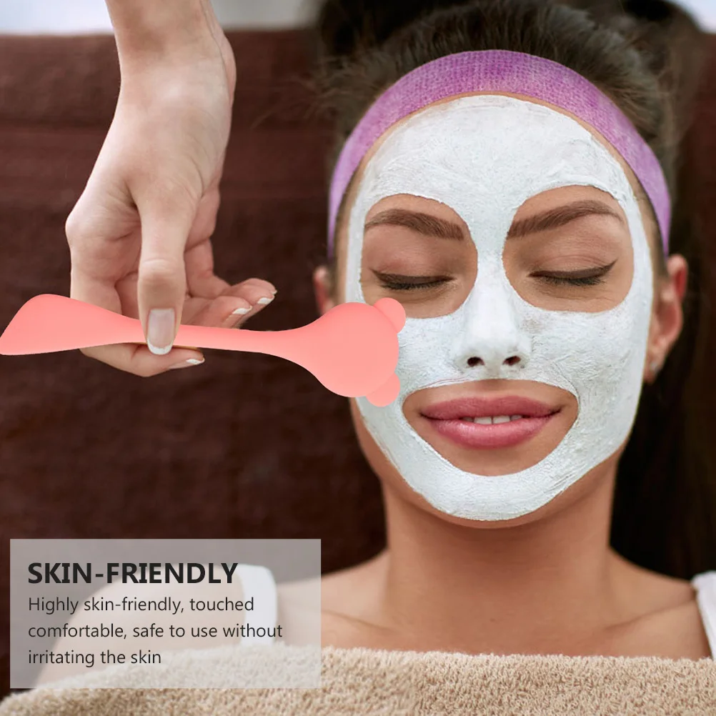 

2Pcs Nose Cleaning Brush Silicone Facial Scrub Brush Portable Small Lightweight Soft Bristles for Blackhead Removal