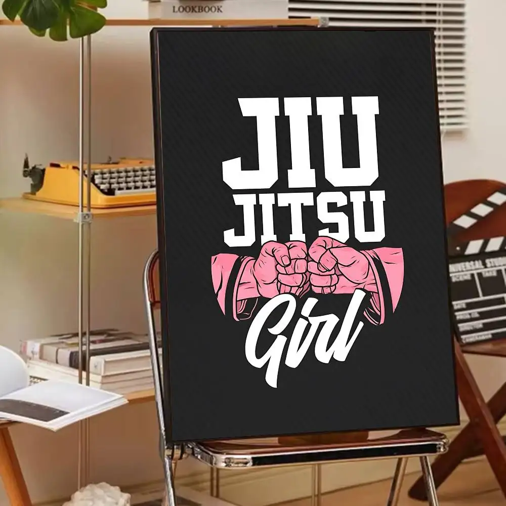 BJJ Brazilian Jiu Jitsu Artists Canvas Painting for Living Room Home Decor Poster Fans Gifts-unframed