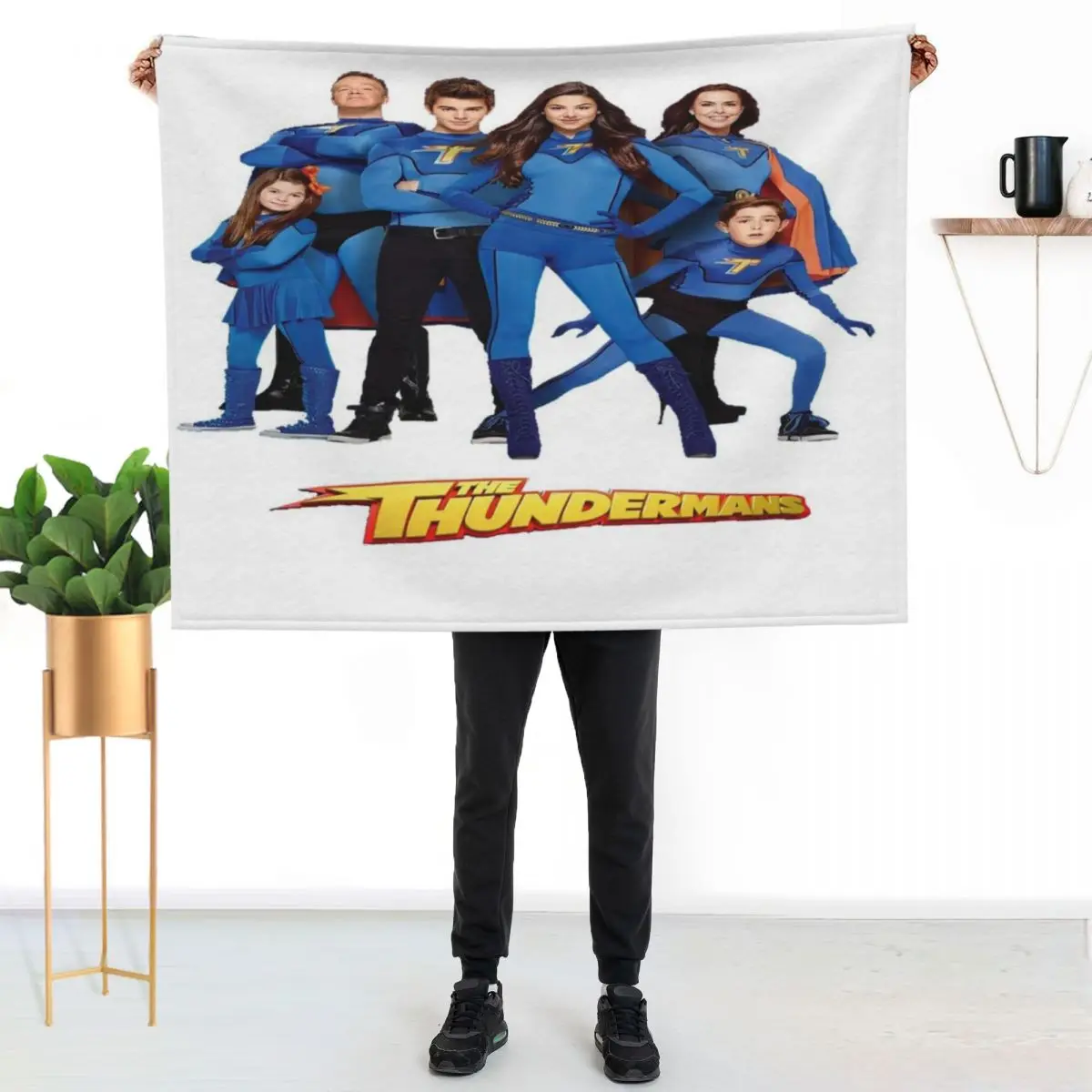 Легкое и теплое одеяло The Thundermans для путешествий и кемпинга