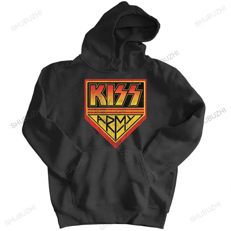 Homme Baumwolle Hoodies Herbst Mode Sweatshirt neue Kuss Armee Rock Band Hoodie lustige Pullover