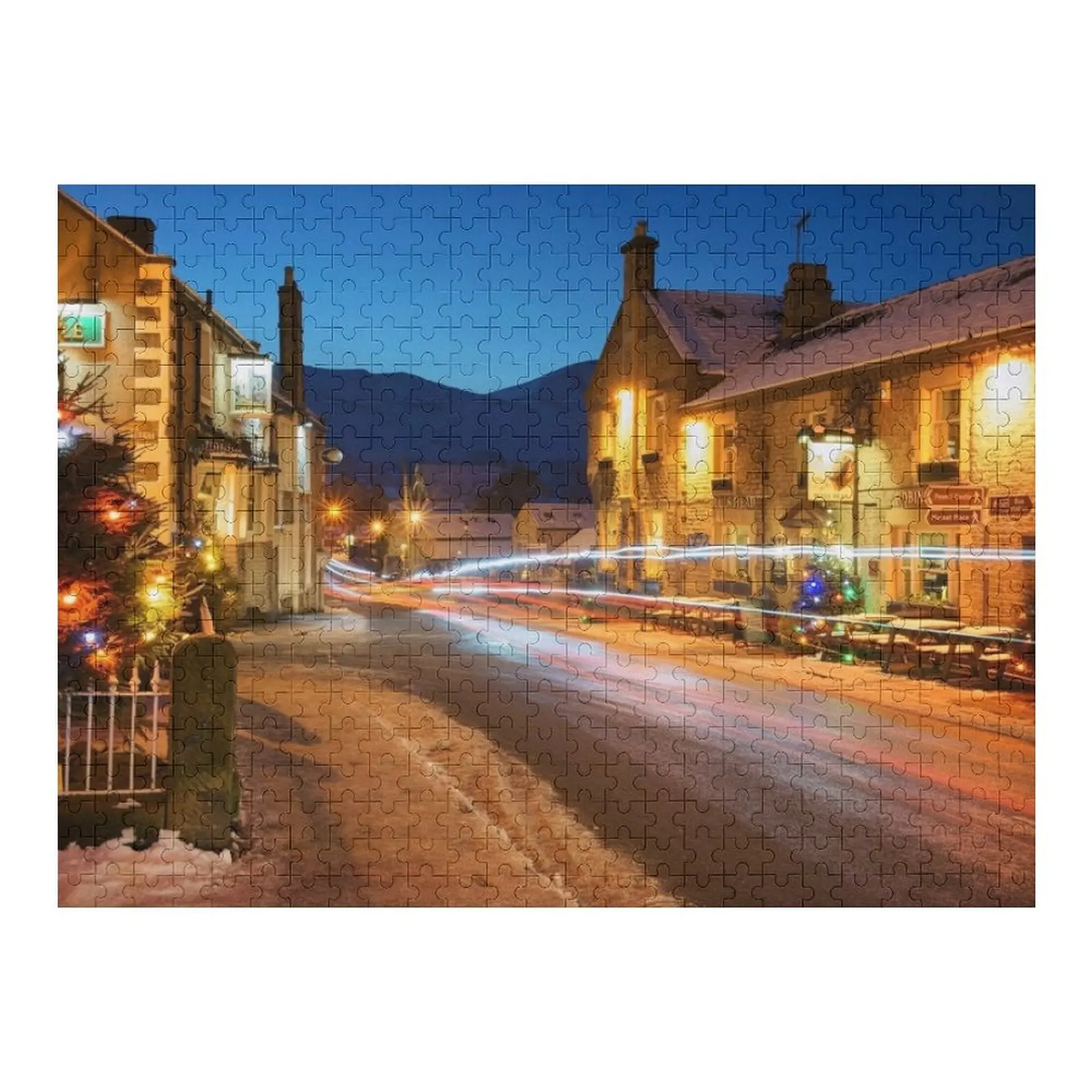 

Christmas in Castleton Jigsaw Puzzle Custom Name Child Toy Adult Wooden Puzzle