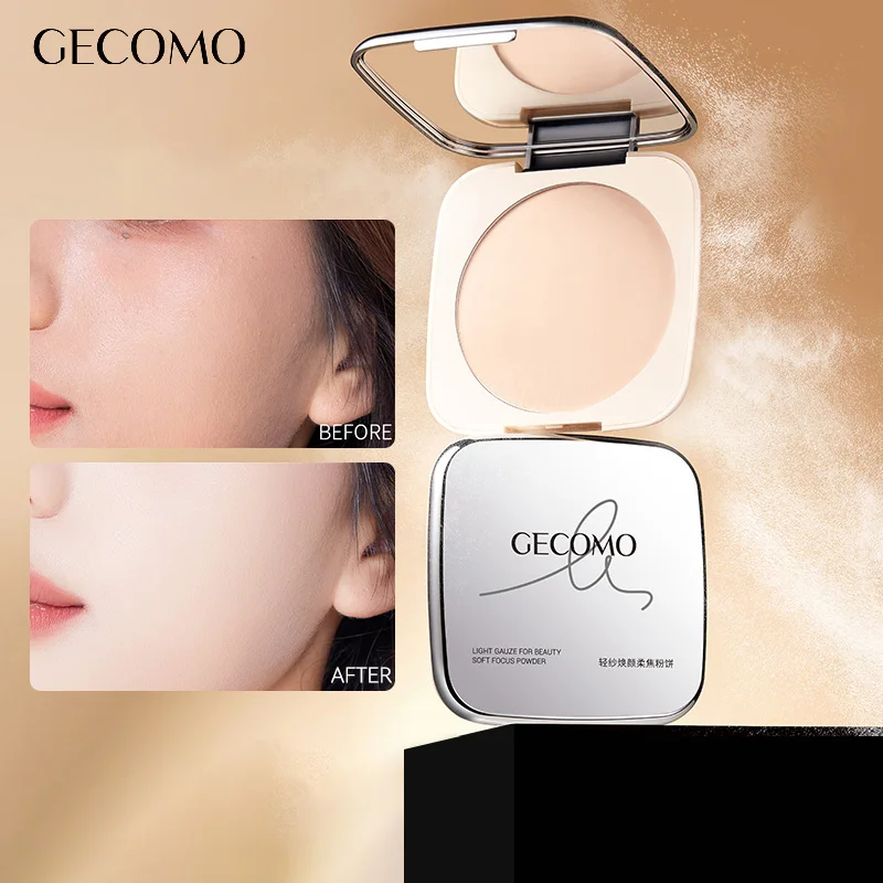 

GECOMO Light Gauze Brightening Soft Caramel Foundation Compact с матовым консилером, комбинация тональной жидкой и пудрой