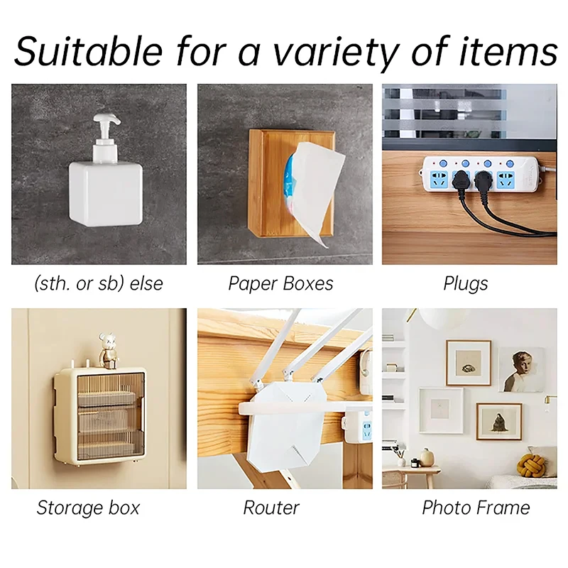 1-10Pairs Double-Sided Adhesive Wall Hooks Transparent Suction Cup Sucker Hooks Bedroom Kitchen Multi-purpose Organizer Holders