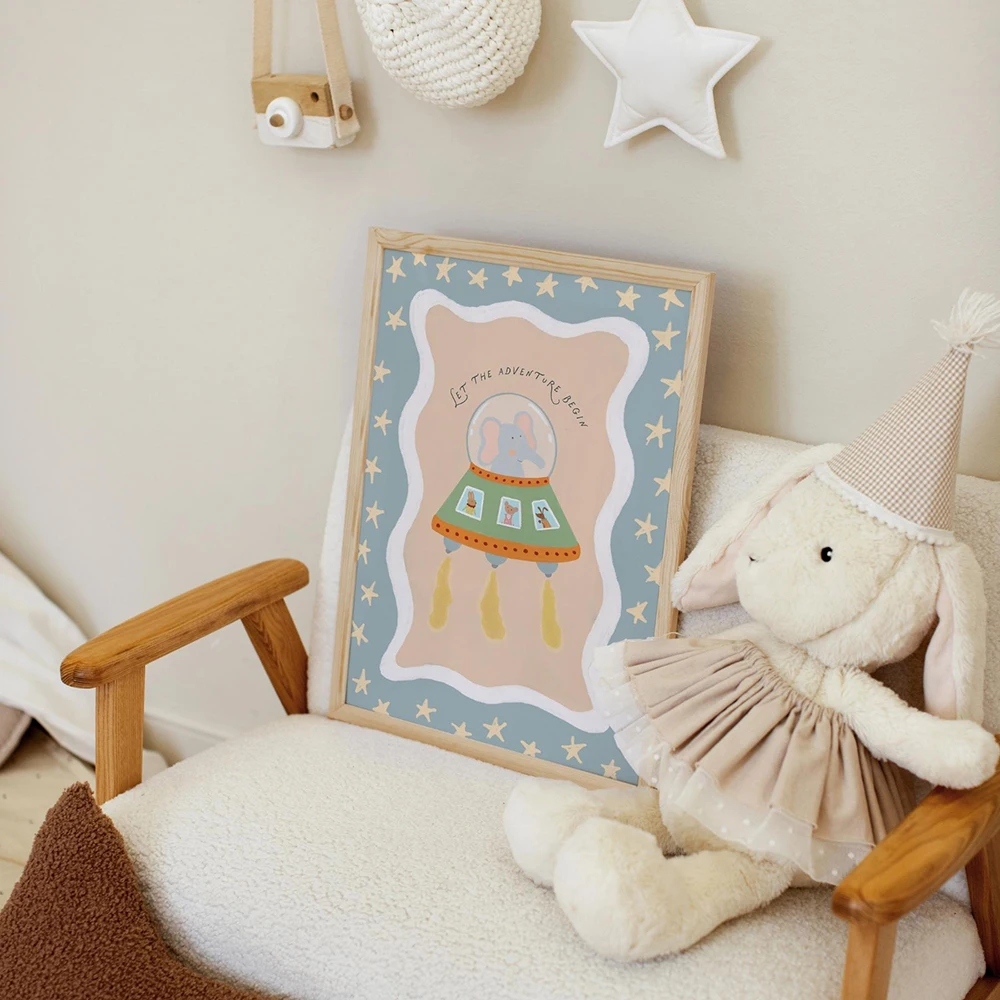 لوحة فنية جدارية لغرفة الأطفال - مراجعة Baby Nursery Elephant وسعره