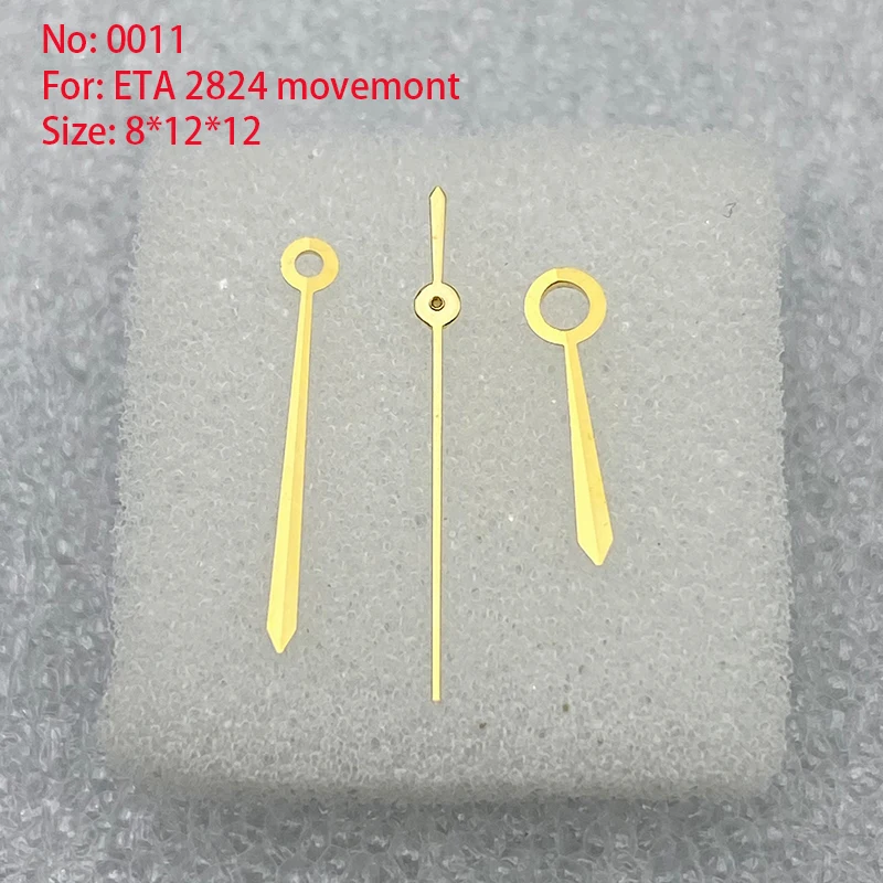 Watch Accessories Watch Hands 3 Pin Men ETA 2824 Movement Watch Repair Parts Size 8.0mm*12.0mm*12.0mm/NO.011