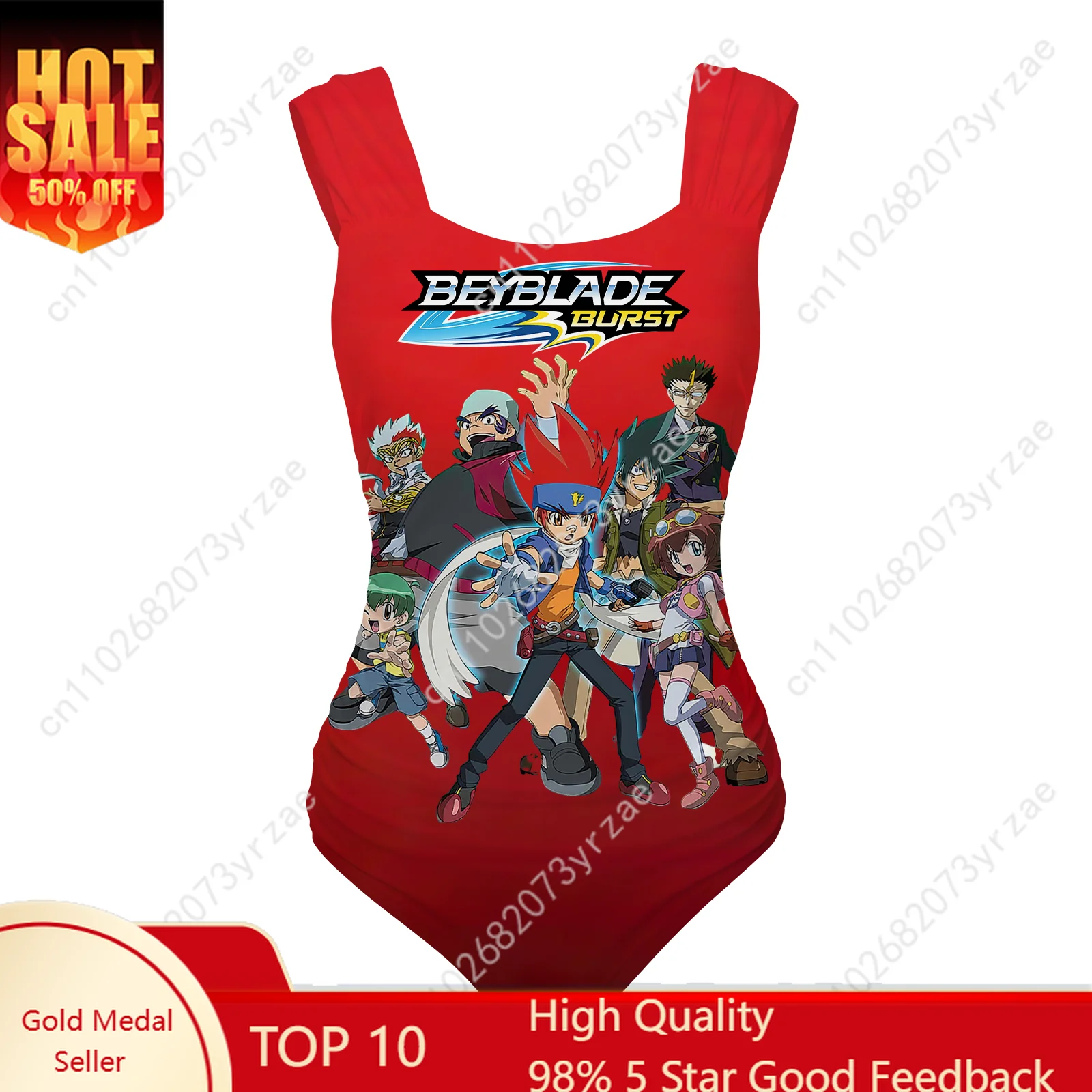 

Beyblade One Piece Swimsuit Wide Strap Womens Bathing Suits Personalized Swimwear Pool Party Sexy Bikini Custom Suits