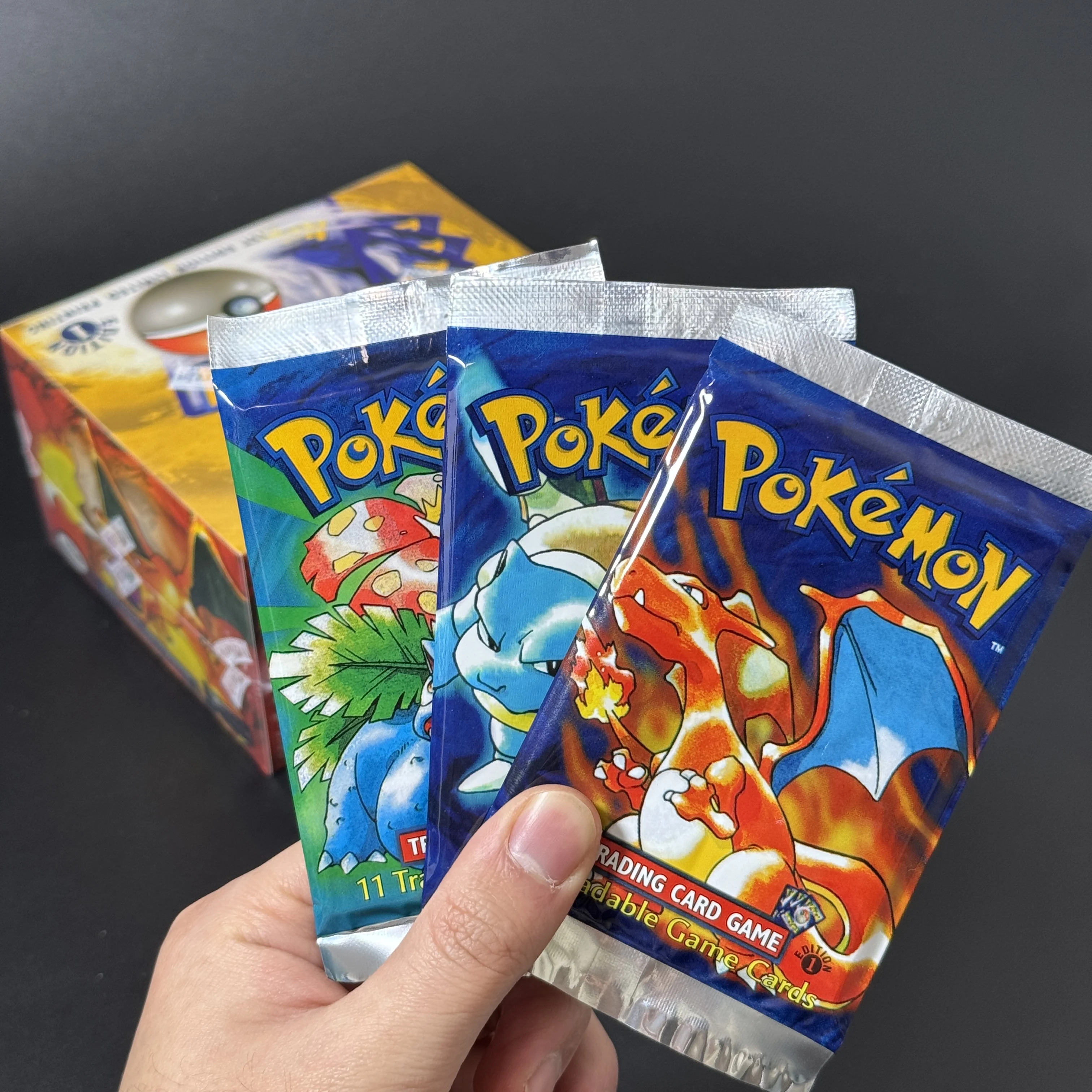PKM Base Set Fossil Jungle Team Rocket Neo Destiny Booster Box 1999 2000 Year 1st Edition 1Box 36 Packs Proxy Game Cards Sealed