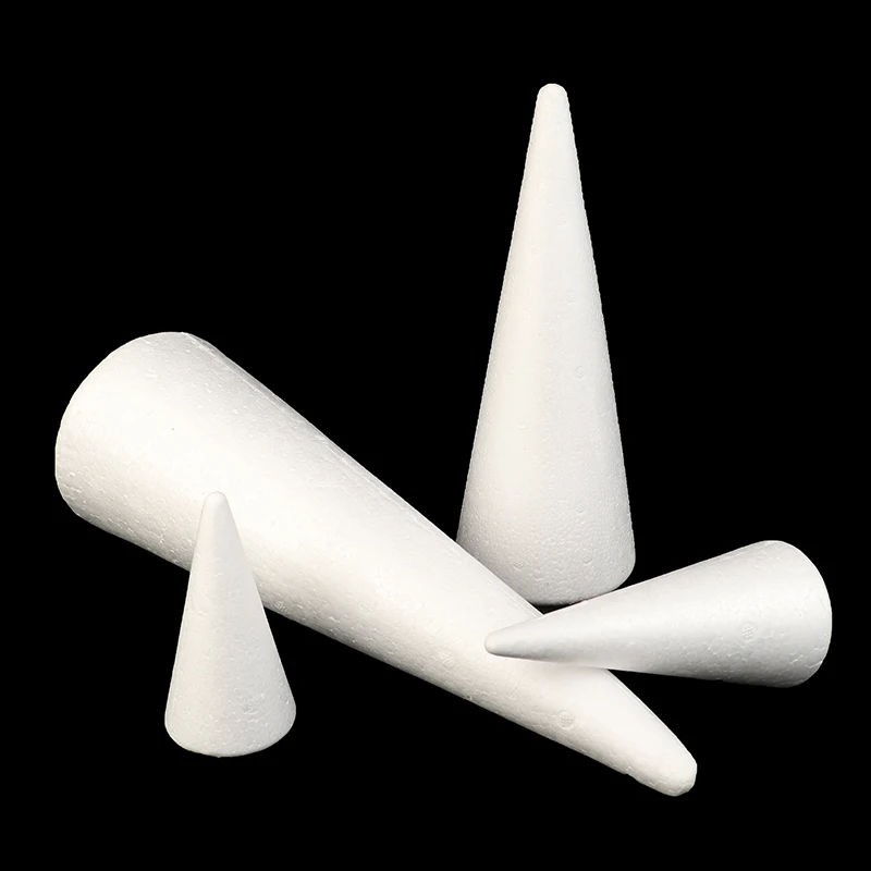 

Конус из полистирола, плоский пенопластовый конус для рукоделия, аксессуар для рукоделия, праздник, праздник, украшение для дома