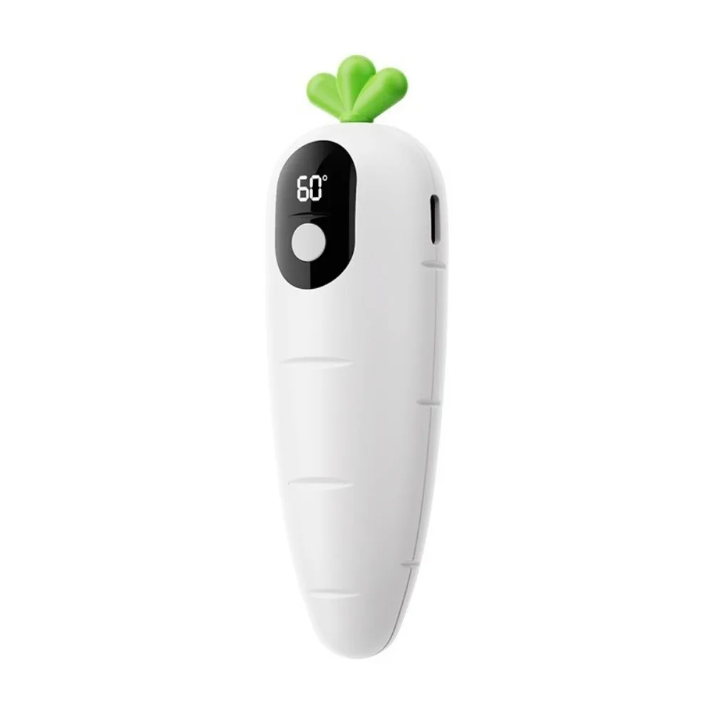 Cartoon Hand Warmer Carrot Shape Fast Heating Electric Handwarmer Three Levels Temperature Adjustment Digital Display