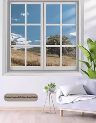 Pantalla de ventana autoadhesiva reutilizable gris, a prueba de mosquitos, transpirable y transparente, personalizable para todas las estaciones, lavable
