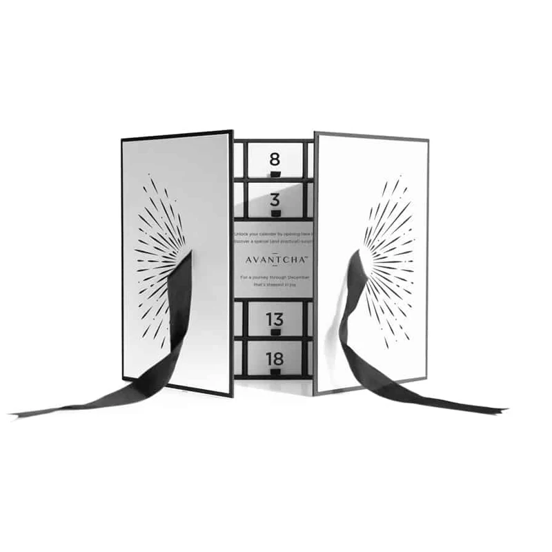 

Customization.Custom Countdown Packaging Boxes Empty Candy Drawer Christmas Advent Calendar Gift Box with Ribbon