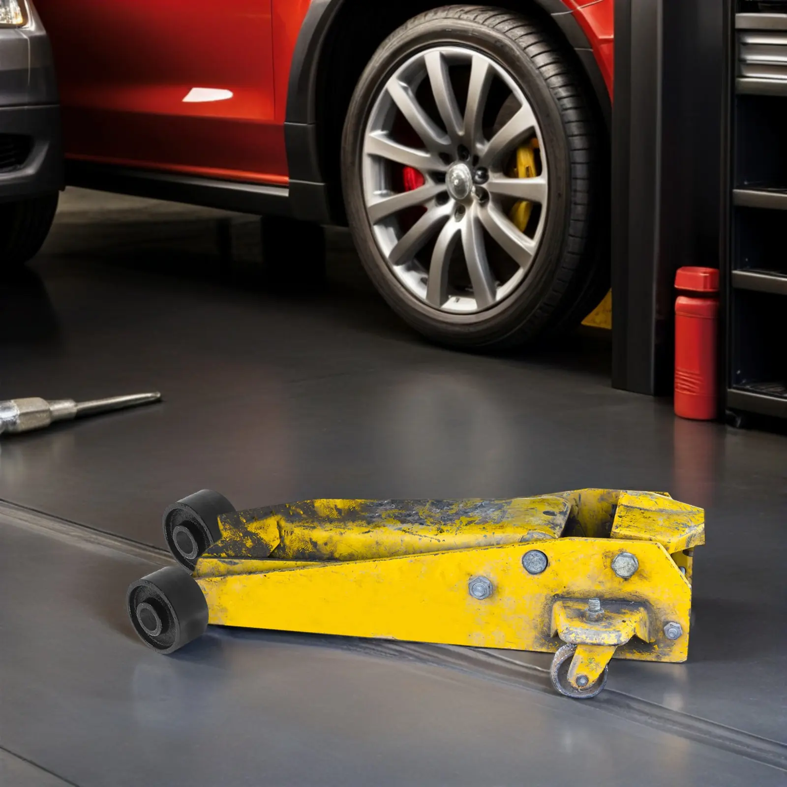 

2Pcs Universal Front Wheels Hydraulic Replacement Bearing Wheel Floor Jack Trailer Parts Repair Trailer Roller Wheel