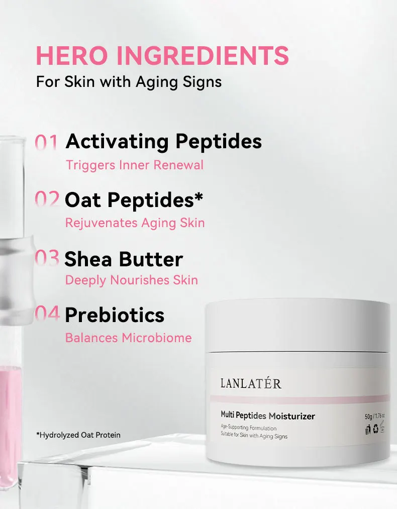 كريم وجه مضاد للتجاعيد من البولي ببتيد، ترطيب عميق، يضيء البشرة الباهتة، تقليل الخطوط الدقيقة، كريم مرطب ليلي نهاري