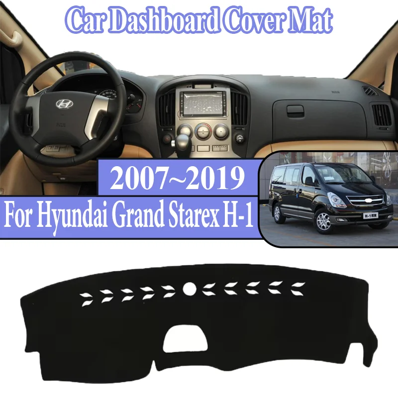 

Для Hyundai Grand Starex Royale i800 H-1 H300 2007 ~ 2019 2018 приборная панель автомобиля Dashmat анти-солнце центральная консоль приборная панель избегайте светового коврика