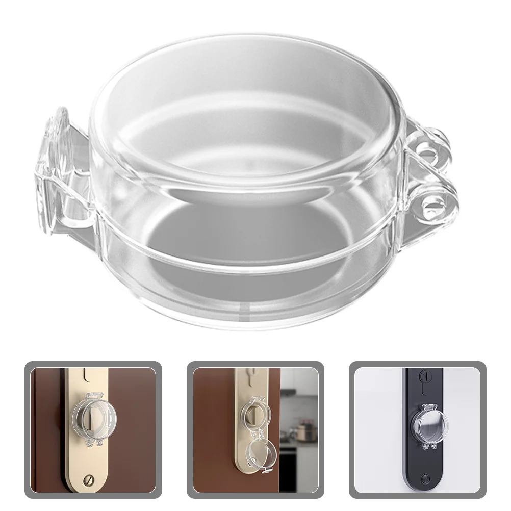 

4Pcs Child Safety Door Lock Babyproof Clear Door Knob Covers Stove Knob Safety Locks Home Protection Drawer Lock