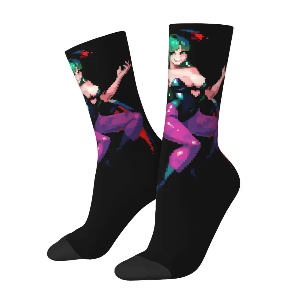 AliExpress Morrigan Aensland Darkstalkers cosy High elasticity polyester fiber Unisex Cycling Happy 3D printing Street Style Crazy Sock