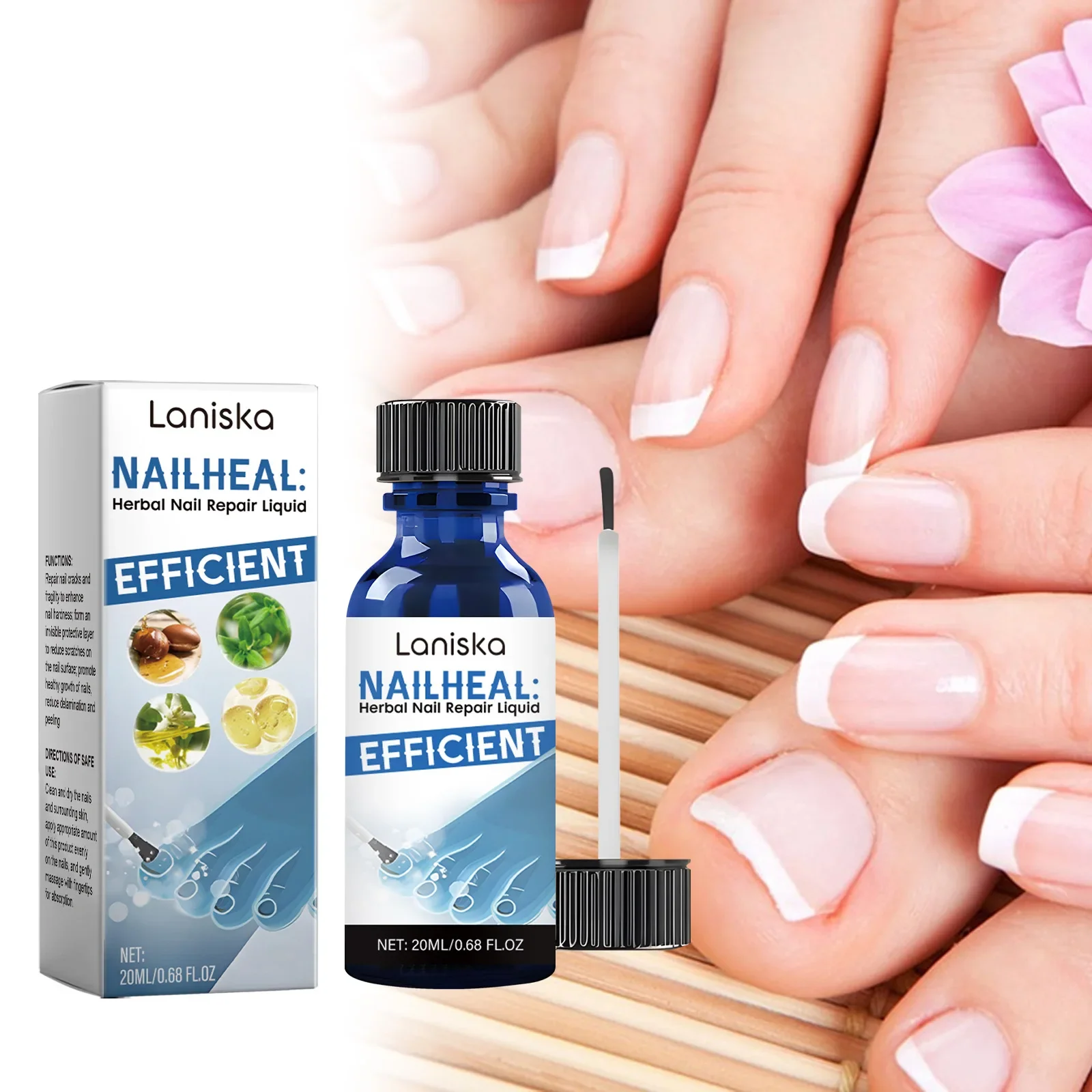 

Herbal nail care solution Daily nourishing nail care Smooth, strong and clean nail care