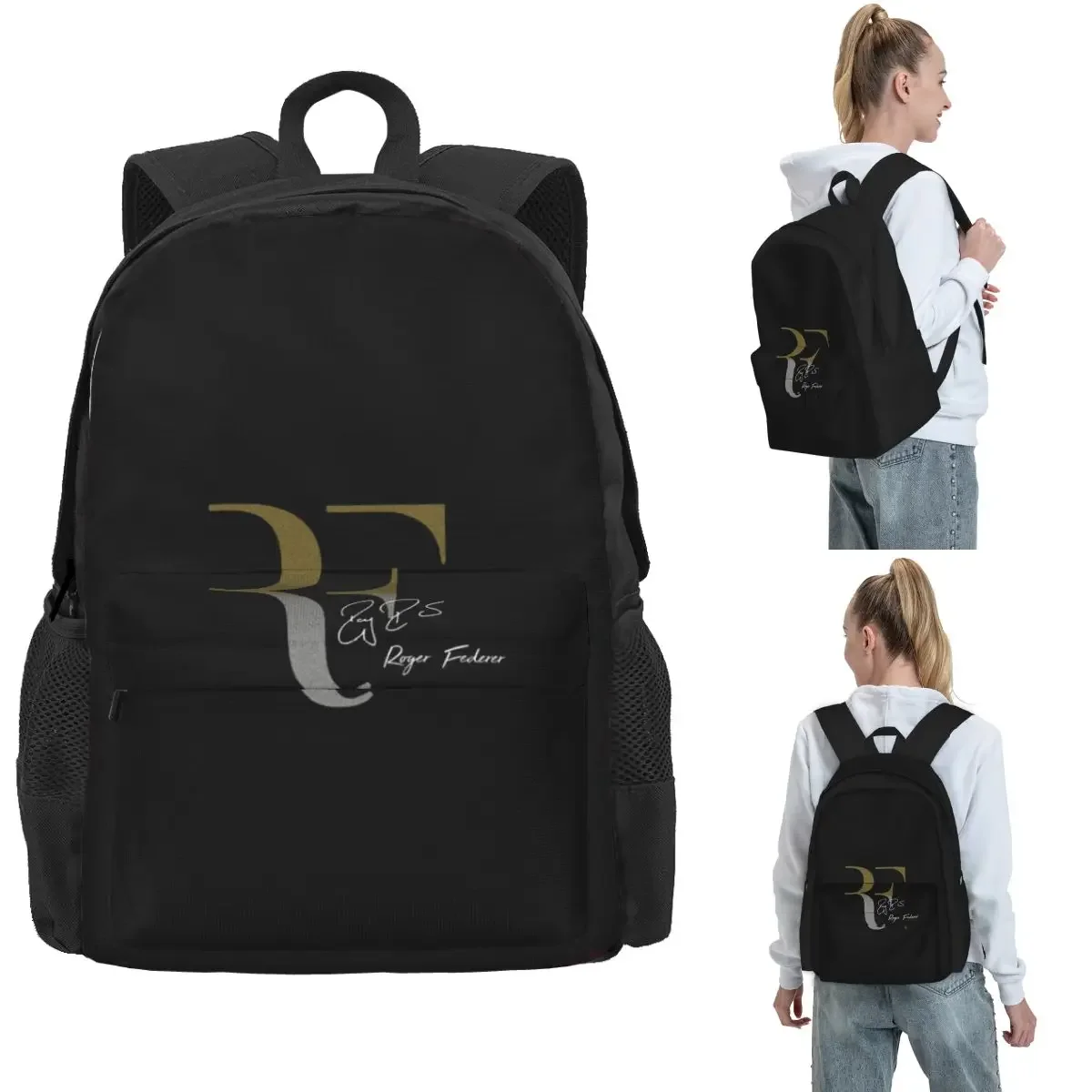 Roger Federer Backpack Hot Sale Daypack Large Capacity Kids BookBag School Bag Shoulder Bags for Men Women