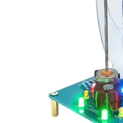 Electromagnetic Swing Kit for Soldering Practice Featuring Magnetic Levitation and Visual LED Enhancement for Learning