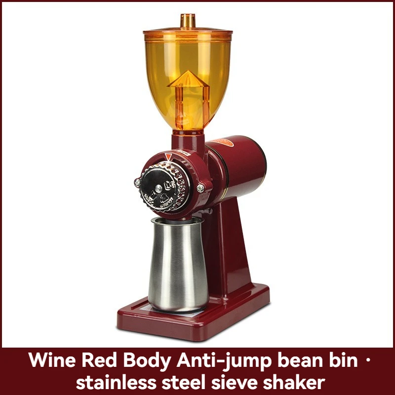 Upgraded Anti-clog Household Coffee Grinder with Detachable Hopper, Dose Output Espresso Bean Mill Machine,