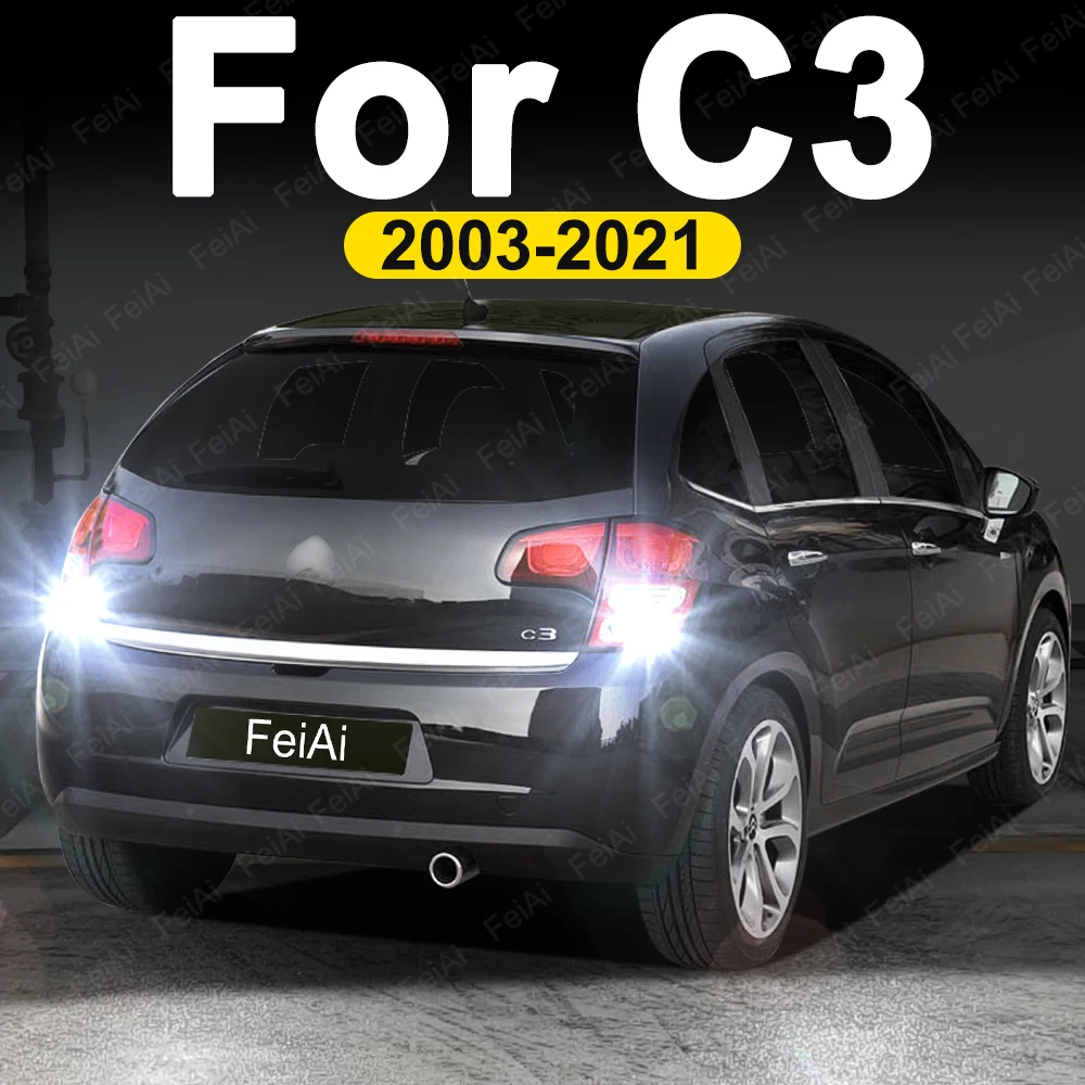 

LED Reverse Lights For Citroen C3 Aircross Picasso Pluriel 2003-2021 2007 2008 2009 2010 2011 2012 2013 2014 Tuning Accessories