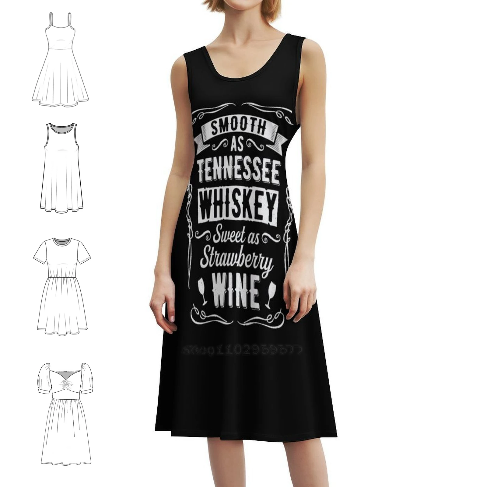 

Гладкое, как Tennessee Whisky 21562, женское уличное платье в стиле хип-хоп с графическим принтом, вечерние и клубные одежды, бар Stapleton Nashville Chris