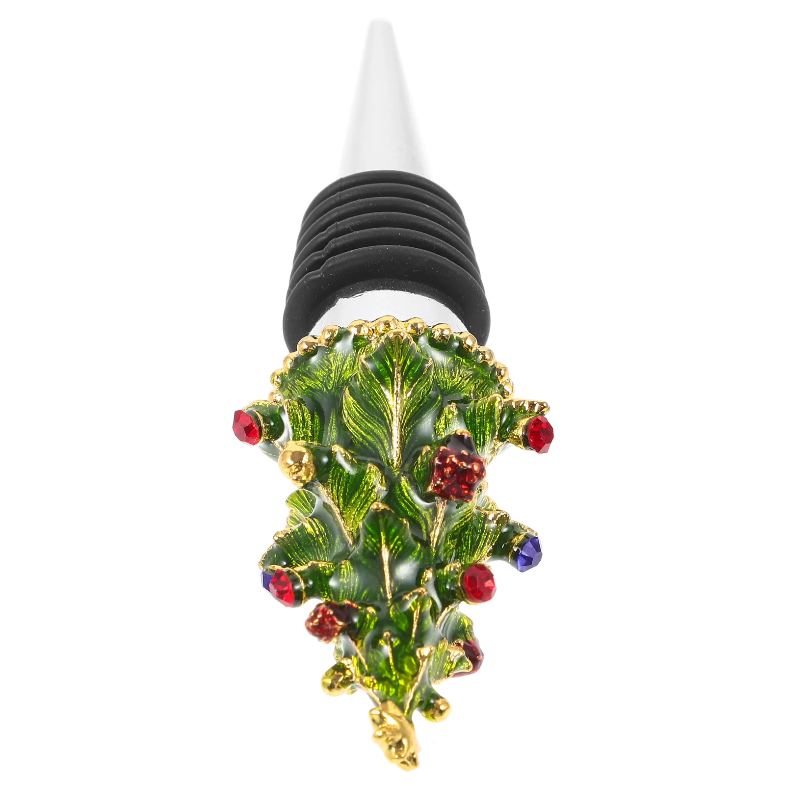 Emaille Kerstserie Flessenstoppers Plug Decoratie Afdichtmiddelen Zinklegering Festival Decoratieve Vaderflessen voor