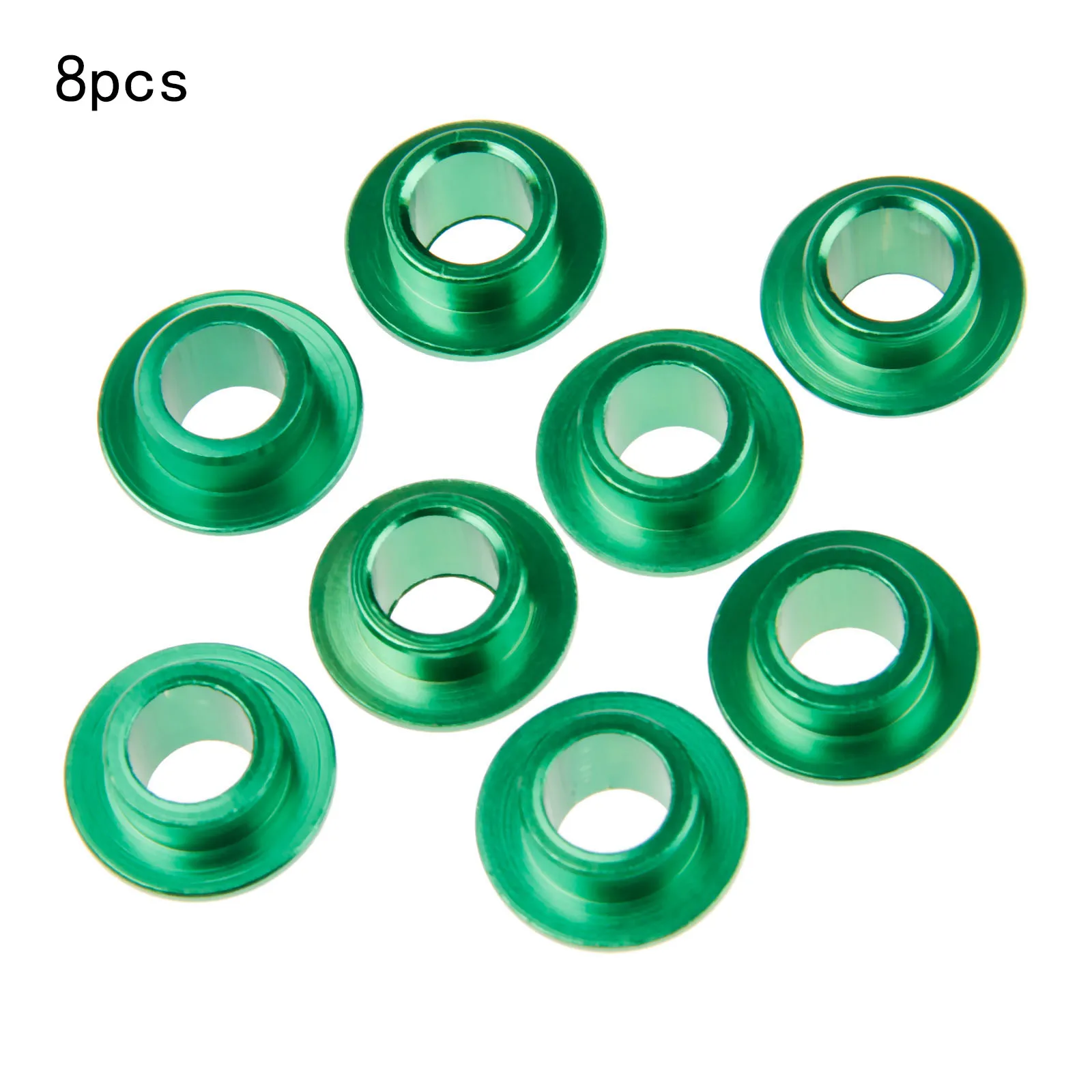 8 Pcs Aluminium Alloy Sports Bearing Spacer Bushing Skateboard Scooter Roller Inline Skate Wheel Inner Diameter 8mm 5 Color