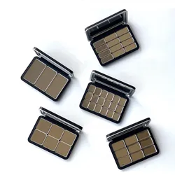 5Pcs Empty Matte Black Magnetic Eyeshadow Blush Palette Pan Make Up Container Storage Tray   for DIY Cosmetics Supplies