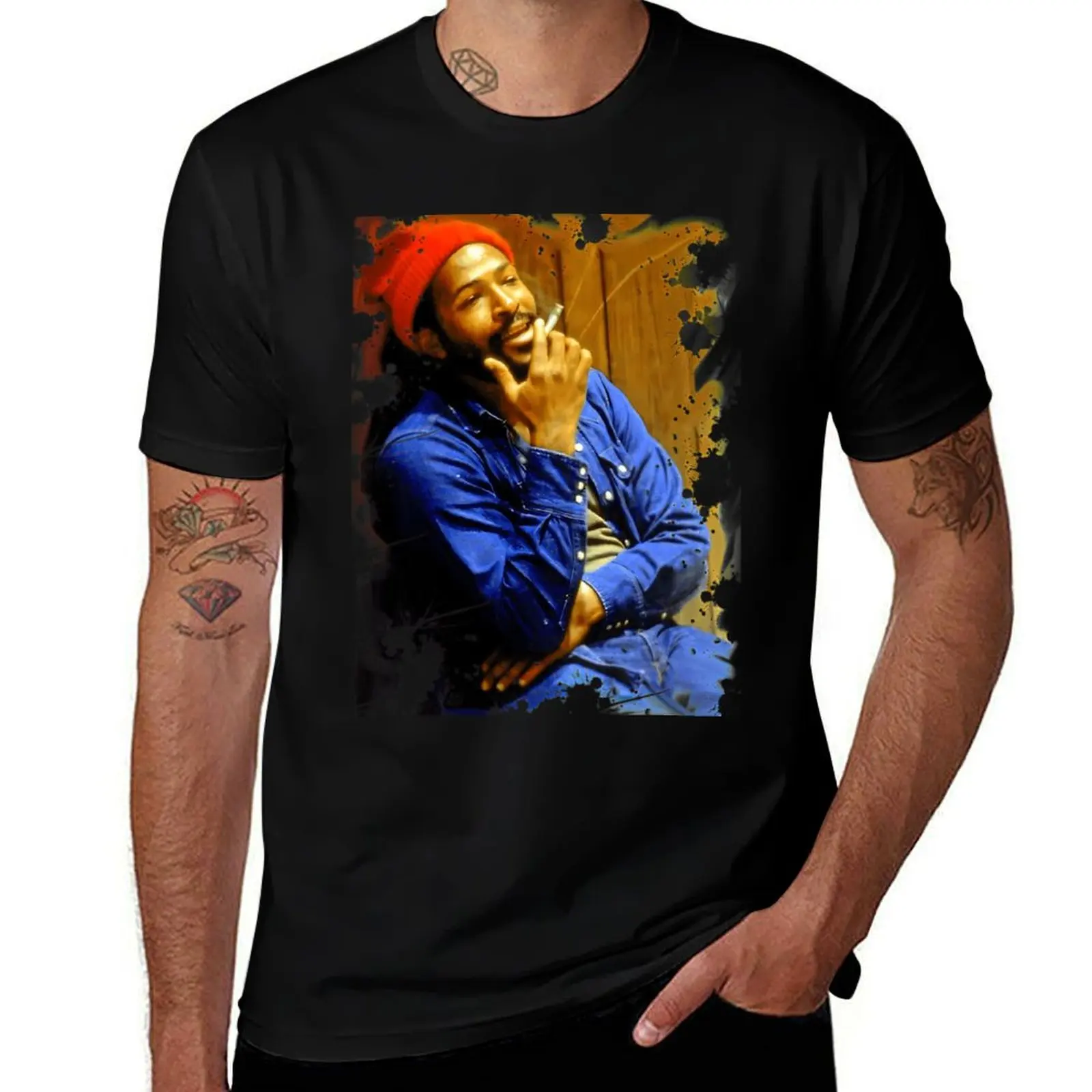 

Marvin Gaye style T-Shirt luxury clothing labubu aesthetic clothes football t shirt cute tops mens shirts graphic tee