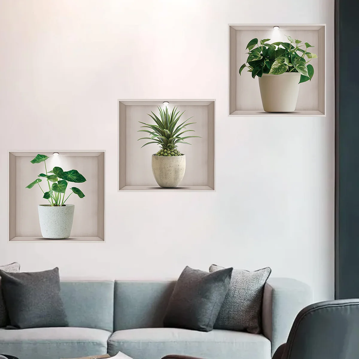 Flower Pots, Green Plants, Wall stickers, Living Rooms, Offices, Background Walls, Decorative Wall stickers