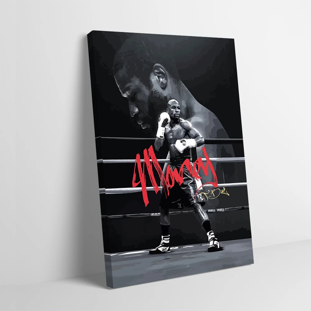 Floyd Mayweather боксерский художественный постер настраиваемый печатный холст картина для фотографий настенное искусство Декор для ванной комнаты комната палочка Deko Arts