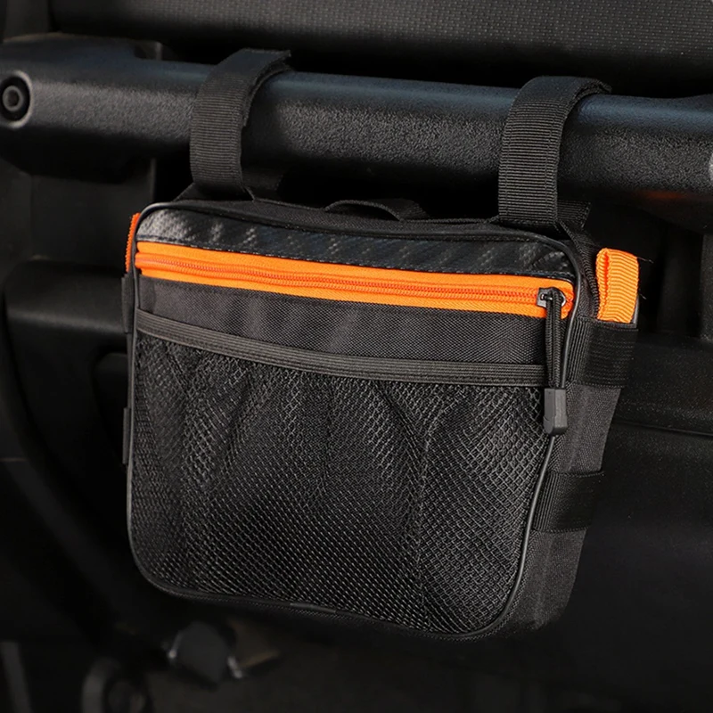 Passenger Grab Handle Storage Bag Multi-Purpose Pouch Organizer Bag For Jeep Wrangler CJ YJ TJ JK JL Gladiator JT & UTV Parts