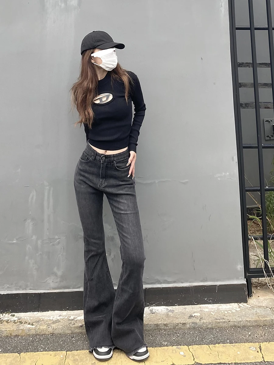 High Waist Flared J…