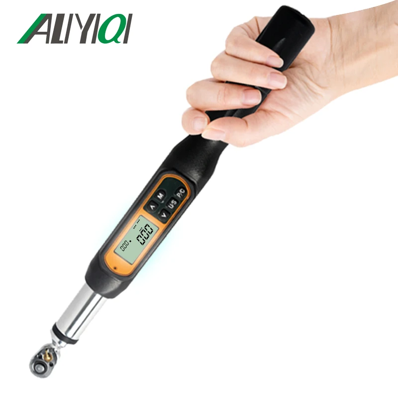 OEM Carbon Steel Digital Torque Wrench Set Big Screen Button Customizable for DIY Industrial Motorcycle Repair chro me Metric