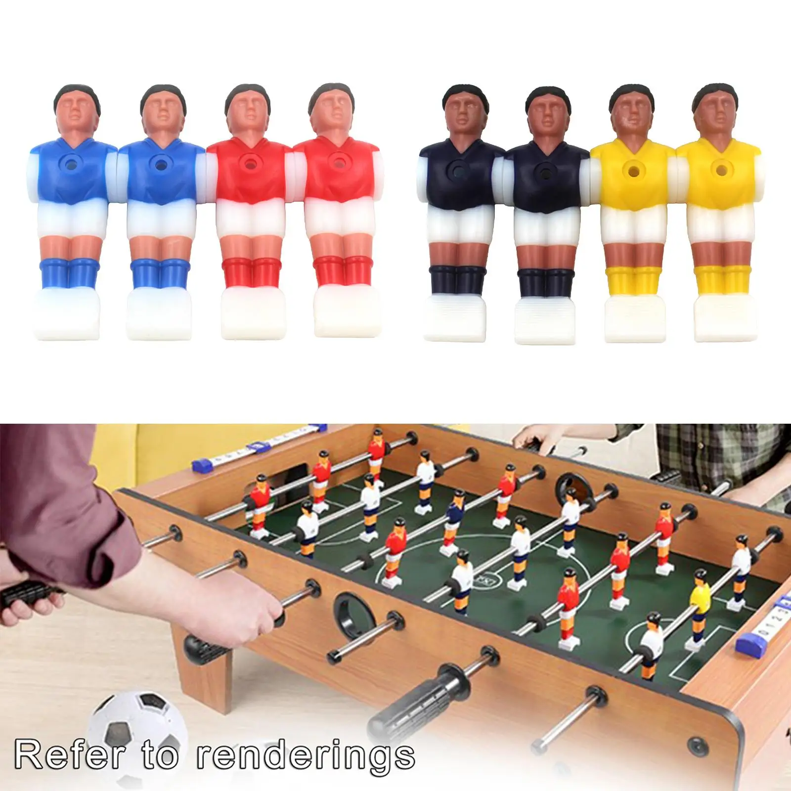 Foosball Ball Tabletop Yellow Accessory Regular Perfect Humanoid for Soccer