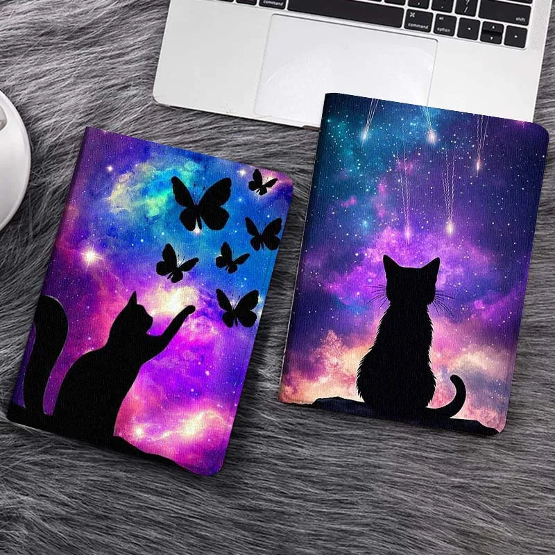 

Starlit Sky Cat Love Heart For Huawei MediaPad T5 T10s M6 M5Lite SE Honor Tab 5 6 7 V7 V8 X8a X9a Pro Soft Tablet Case Gift